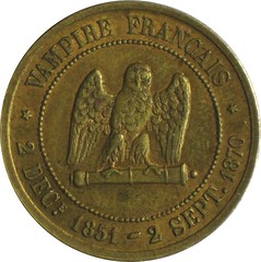 French satirical medal reverse
