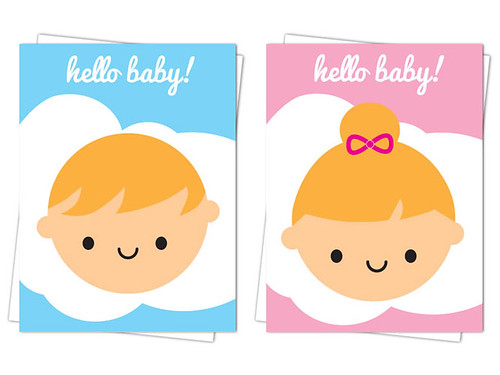 Hello Baby cards