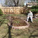 Raised perennial bed March 2012