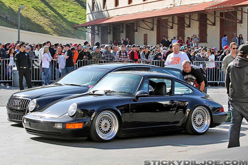  on Rotiform wheels You can also see the huge crowd waiting in the back 