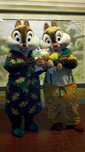 Chip and Dale in their pajamas - One More Disney Day