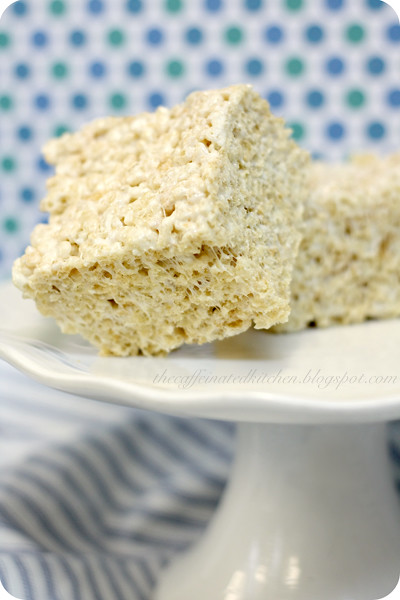 Salted Brown Butter Rice Crispy Treats