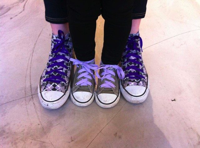 Purple laced Chucks