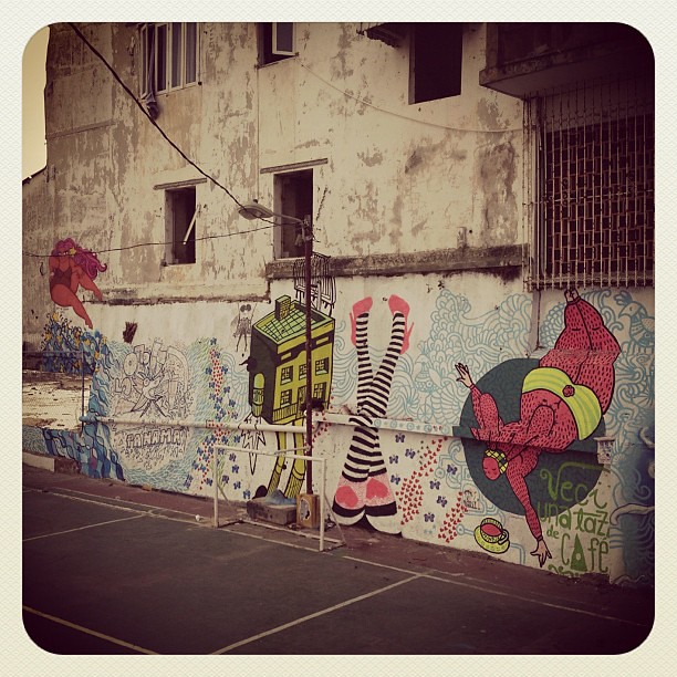 Graffiti in Casco, neighbouring the future #communitygarden