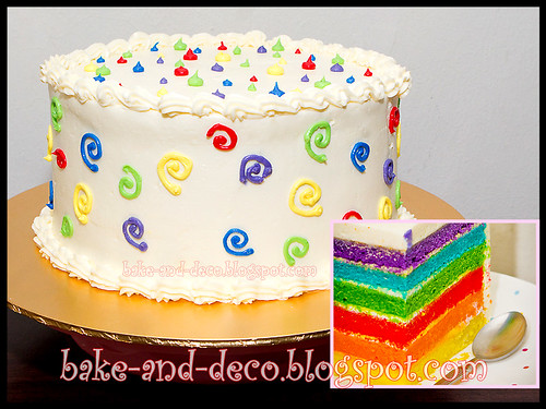 Italian Rainbow Cake + Lapis Cheezy + Blackforest Cream ~ 3 March 2012