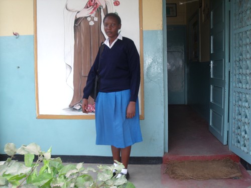 Isabella arrives at St Teresas' Missionary School