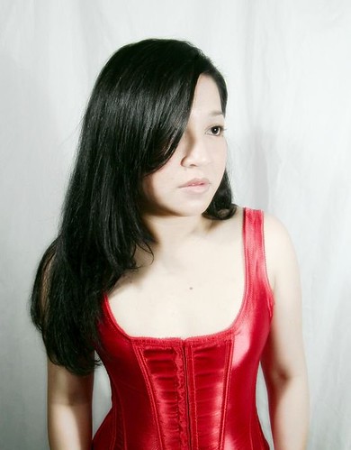 Ching in Red Corset