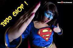 Portrait - Sophie as Supergirl Judo Chop - Langenhoe Essex - 120205 - Steven Gray - IMG_1213