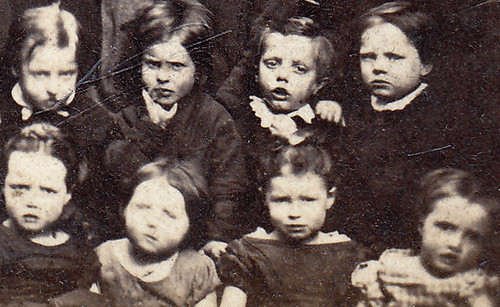 Children. Manchester. 1870s (enlarged detail)