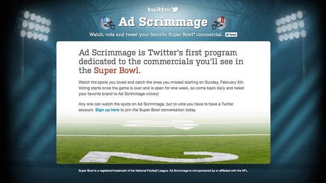 Twitter Ad Scrimmage Site Using My 20 Yard Line Creative Commons Photo