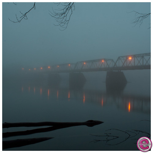 Foggy Frenchtown Bridge by • estatik •