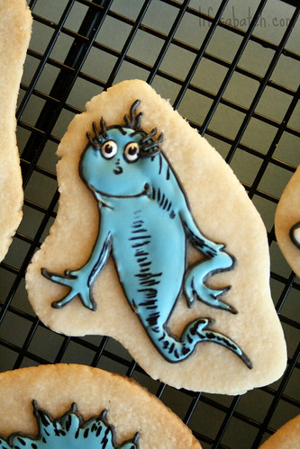Dr. Seuss Blue Fish Cookie.