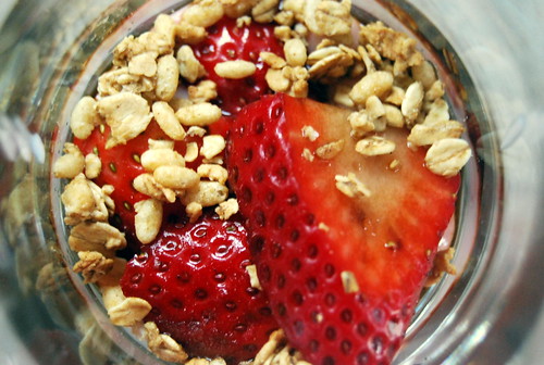 Balsamic Strawberry Parfaot - Aerial View