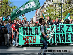 Los sindicatos salen a la calle para celebrar el 1 de Mayo y en contra de los recortes.