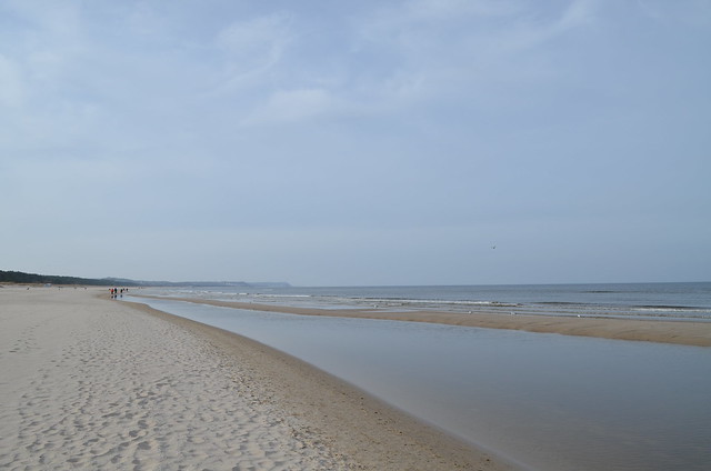 Świnoujście beach Poland_sand sea and sky