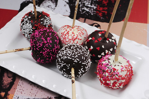 chocolate coated apples