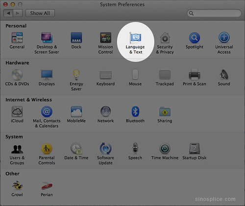 Mac OS System Preferences