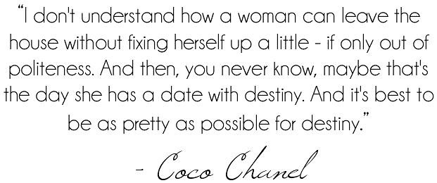 Coco Chanel Quote Destiny