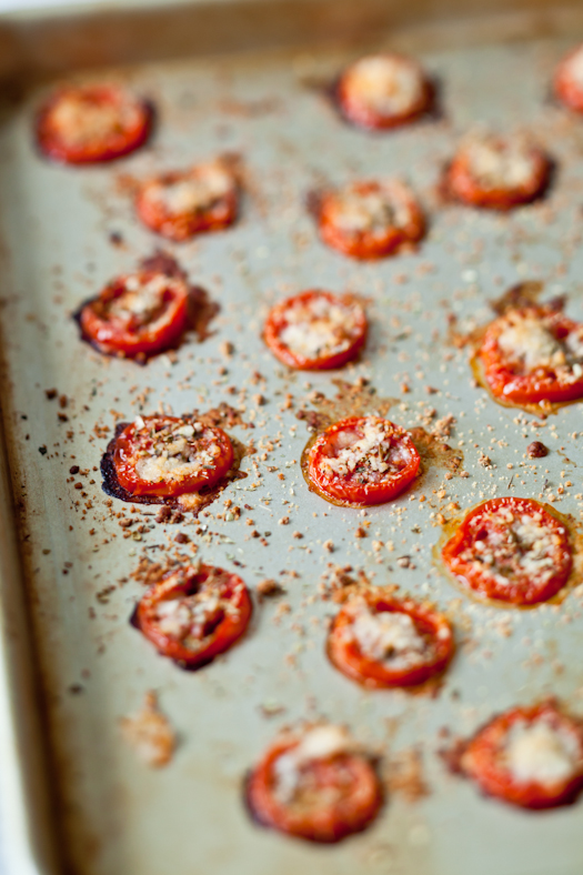 Roasted Tomato Parmesan Croutons