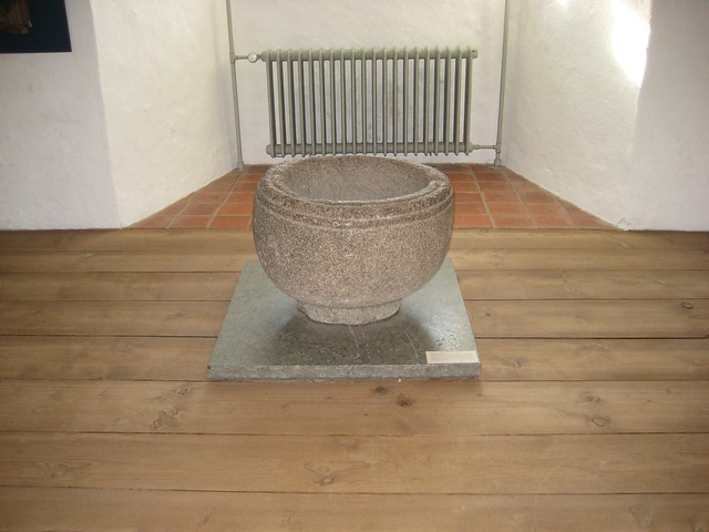 An old font from the castle