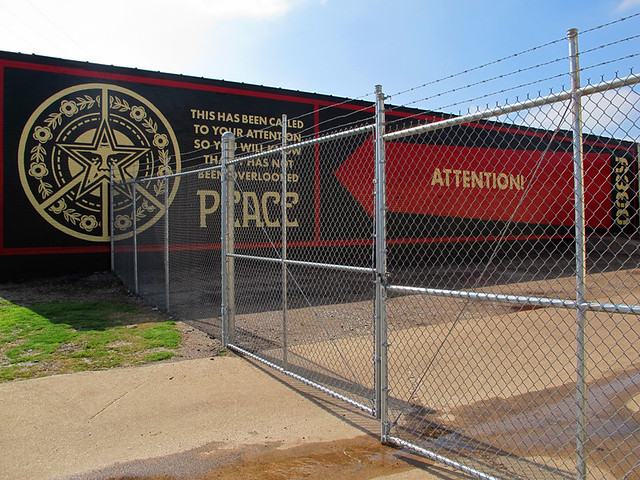 Peace Attention - Shepard Fairey In Dallas