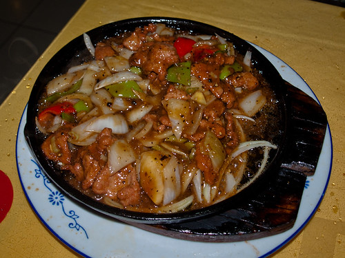 Comida china - cerdo y verduras