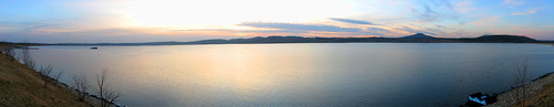 Sonnenuntergang am Berzdorfer See
