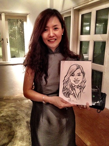 Caricature live sketching for Diageo Singapore Pte Ltd - 7