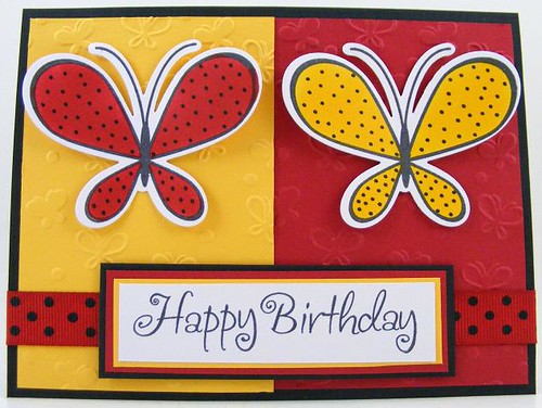Two Butterflies Birthday Card