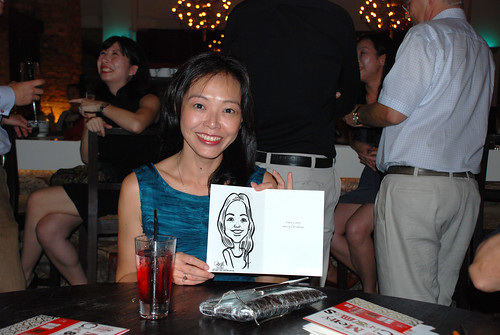 caricature live sketching for DVB Christmas party - 12
