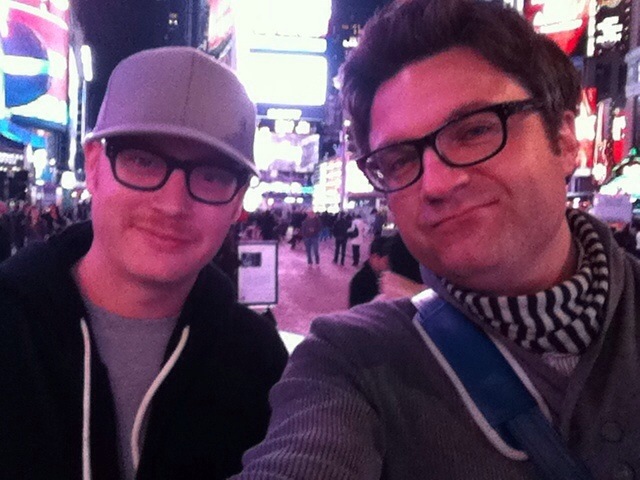 Me and Wonderly in Times Square