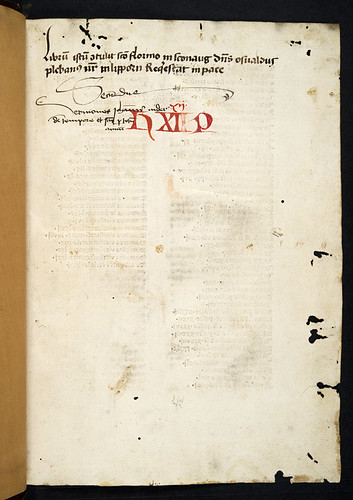 Monastic ownership inscription in Nider, Johannes: Sermones de tempore et de sanctis cum quadragesimali