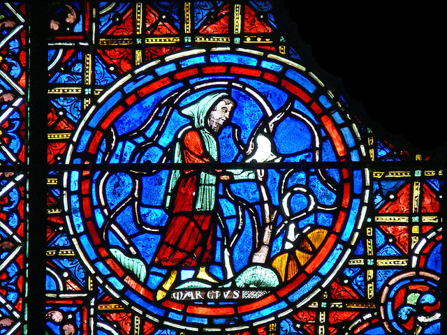 medieval stained glass zodiac