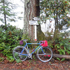 The project bike at the top of Marmot
