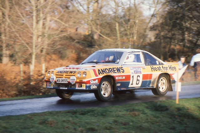 Russel Brookes in the Andrew Heat for Hire Opel Manta 400