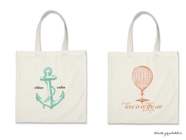 These custom tote bags can be reused again and again for a weekend at 