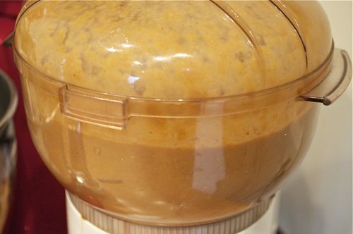 chickpea peanut sauce/whizzing