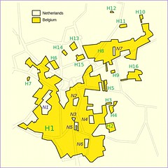 Baarle-Hertog & Baarle-Nassau (via Wikimedia Commons, public domain)