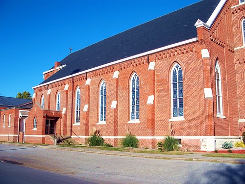 St. Joseph's Catholic Church, Ridgway, Illinois, before tornado