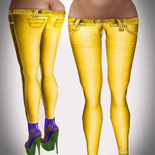 A&A Fashion Spring Jeans A yellow