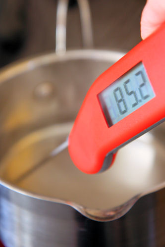 Taking temperature of sugar syrup 3890 R
