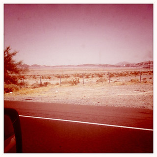 road to vegas from LA-desert