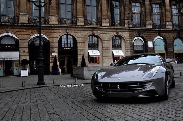 Grey Ferrari FF in Paris See the video of this car on my channel 