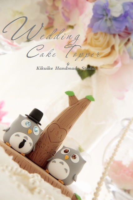 Wedding Cake Topperlove owls with with love treewedding ring holder