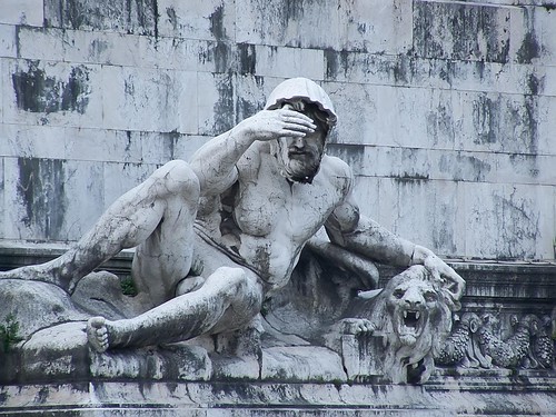 Allegorical sculpture of the "Adriatic Sea"  on the Victorio Emmanuel II Monument designed by Giuseppe Sacconi in 1885 (3)