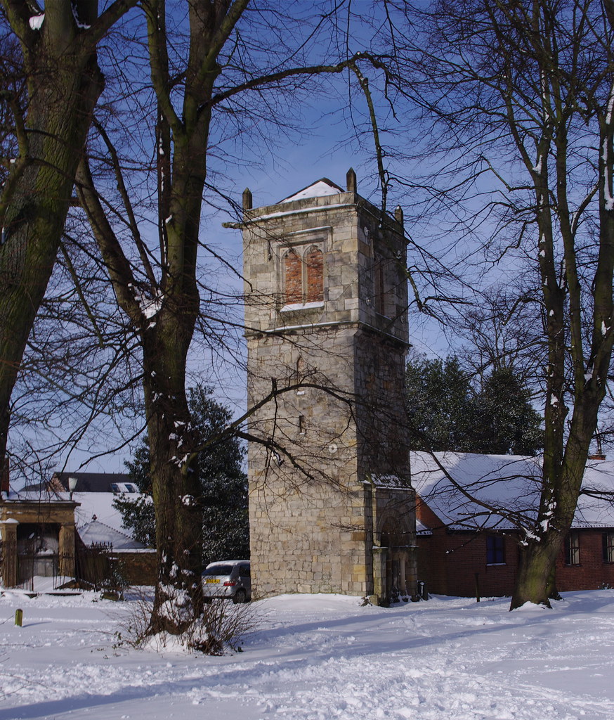 St Lawrence's Old Tower in Snow