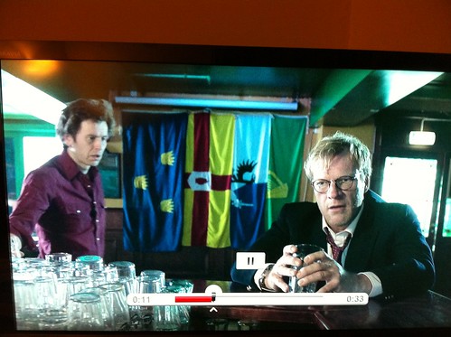 Interesting Norwegian pub decor - "Lilyhammer" TV Series (Netflix). by despod