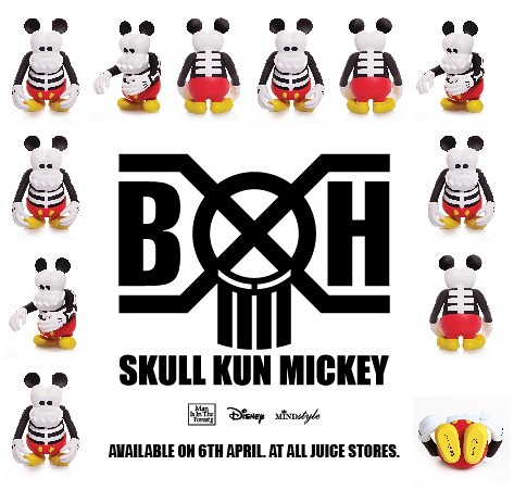 CLOT x Disney x Mindstyle x Bounty Hunter Skull Kun Mickey