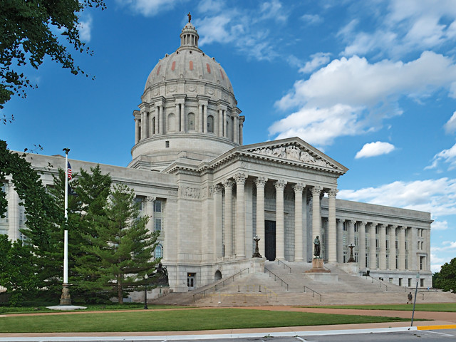 State Capitol, in Jefferson City, Missouri