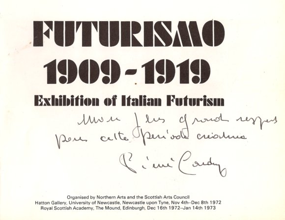 Frontispiece, Futurismo 1909-1919 signed by Pierre Cardin 2012